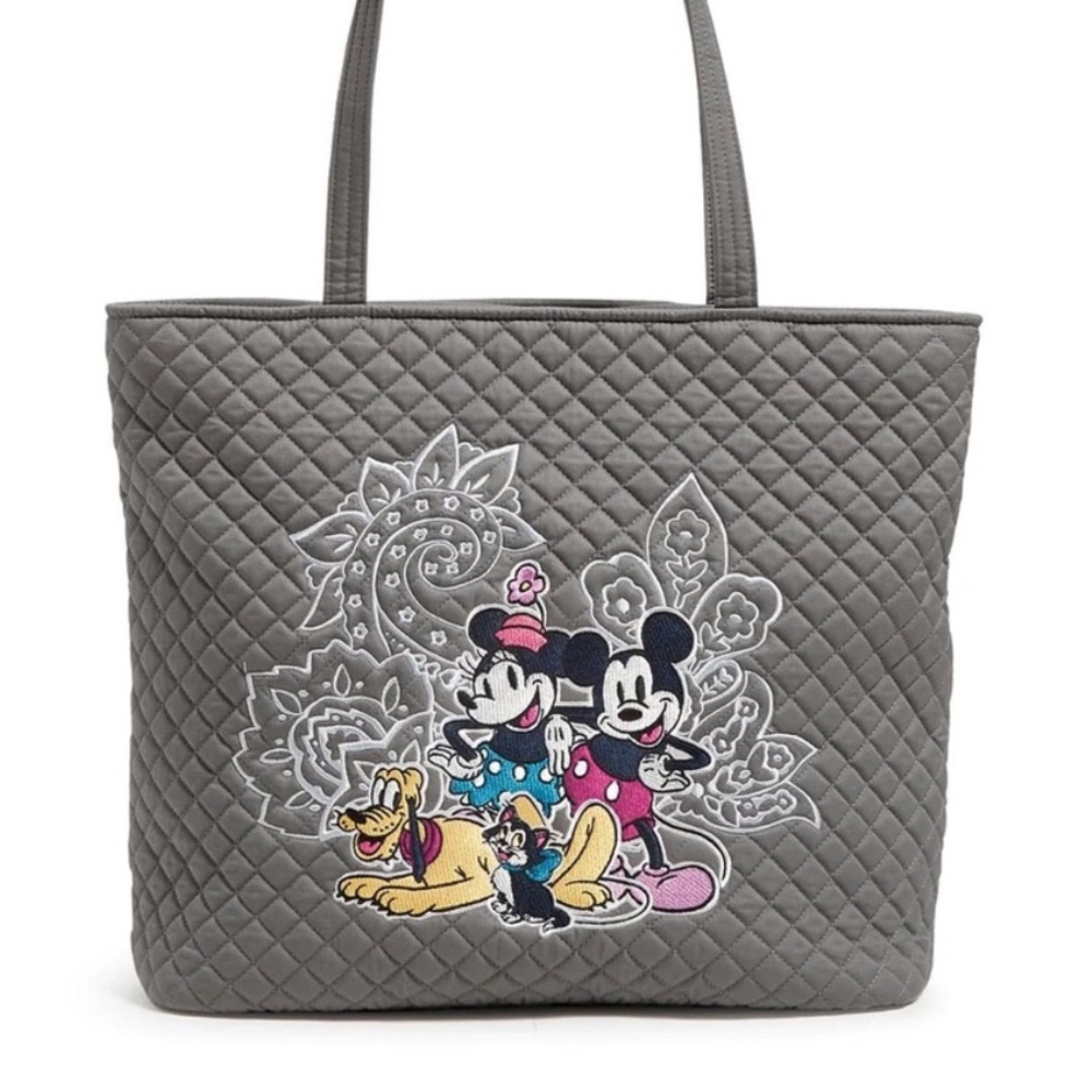 NWOT Gray Quilted Vera Bradley Disney Tote Bag - Picture 7 of 7